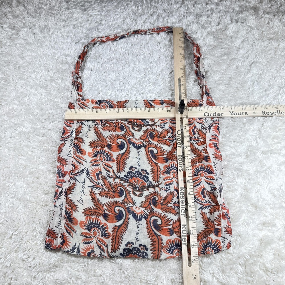 Free People Tote Bag Womens Floral Boho Slouch Shoulder Purse Market Lightweight - Picture 4 of 10